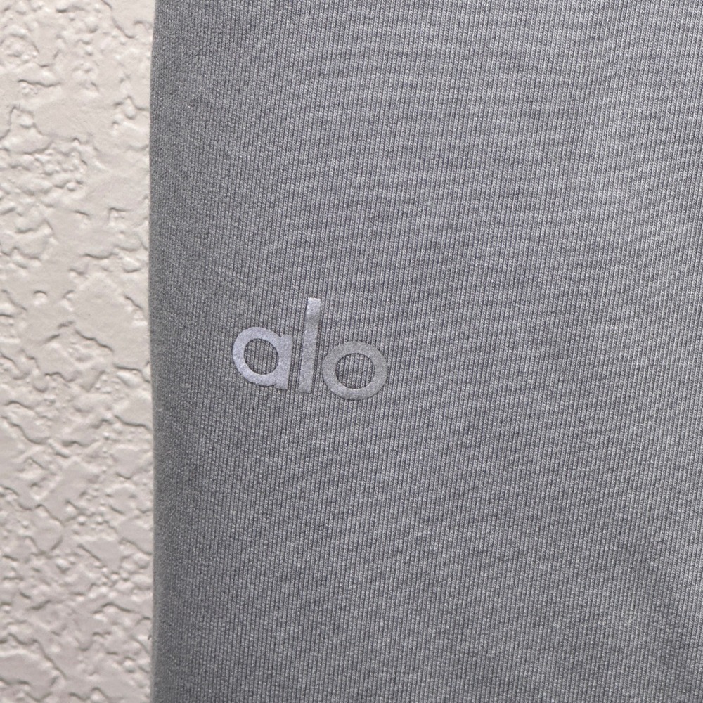 ALO Yoga Moto Jogger Sweatpants Women's Gray Zipper Pockets  Small - Picture 6 of 9